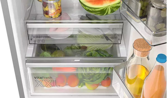 Bosch Fridge-Freezer 363lt Total NoFrost H203xW60xD66.5cm Inox KGN39AIAT
