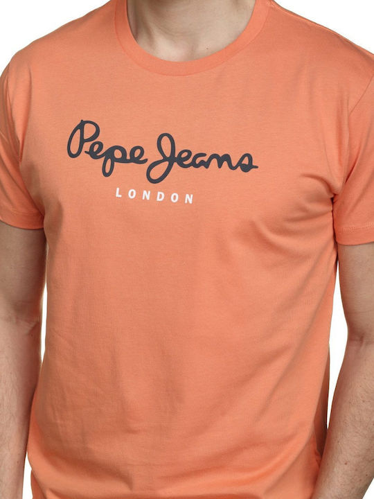 'eggo' T-shirt Πορτοκαλί