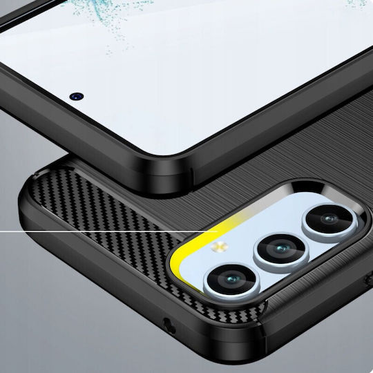Tech-Protect Rugged Carbon Back Cover Σιλικόνης Μαύρο (Galaxy A34)