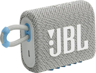 JBL Go 3 Eco Αδιάβροχο Ηχείο Bluetooth 4.2W με Διάρκεια Μπαταρίας έως 5 ώρες Λευκό