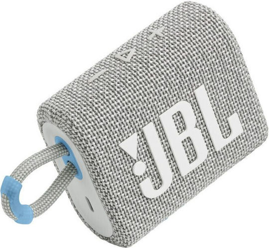 JBL Go 3 Eco Αδιάβροχο Ηχείο Bluetooth 4.2W με Διάρκεια Μπαταρίας έως 5 ώρες Blue White