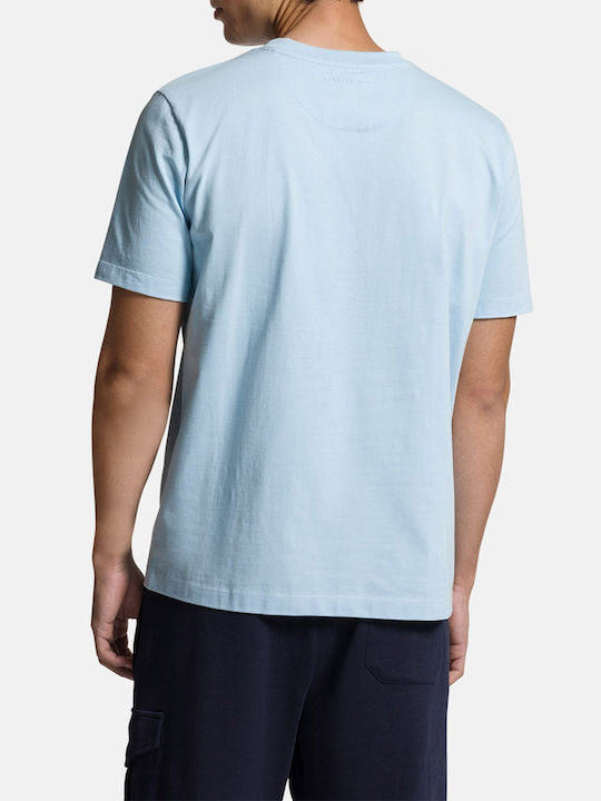 Baldessarini Men's Short Sleeve T-shirt Light Blue