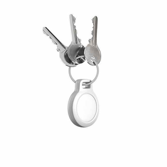 Nomad Rugged Θήκη Μπρελόκ Σιλικόνης για AirTag σε Λευκό χρώμα