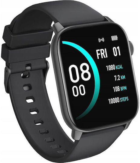 Oromed Oro Smart Fit 5 Stainless Steel Smartwatch με Παλμογράφο (Μαύρο)