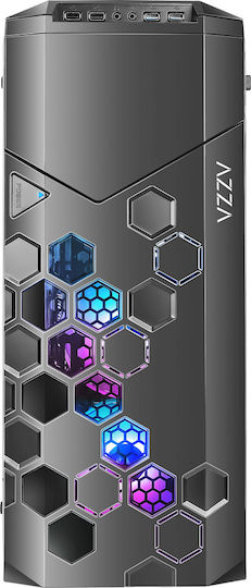 Azza STORM 6000-ARGB Gaming Full tower Cutie de calculator Negru