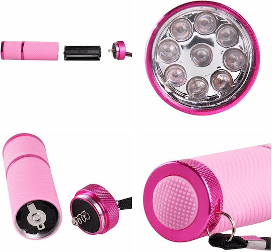 Φουρνάκι Stick LED Μπαταρίας 9W Ροζ
