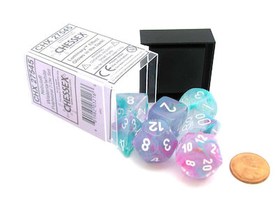 Chessex Nebula Dice Luminary Wisteria/White