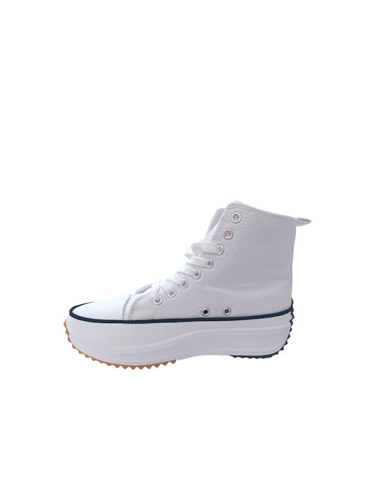 Jomix Femei Flatforms Sneakers Albe