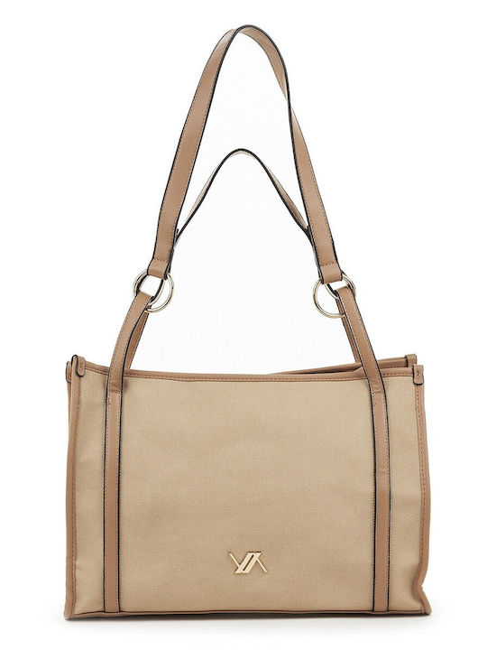 Verde Damen Tasche Schulter Beige