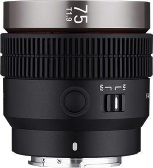 Samyang Full Frame Camera Lens V-AF 75mm T1.9 Telephoto for Sony FE Mount Black
