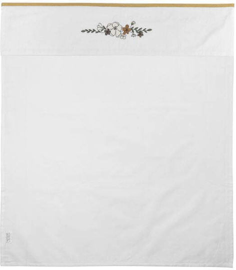Meyco Floral Beige Baby Sheets 75x100cm Meyco Floral Beige Baby Sheets 75x100cm