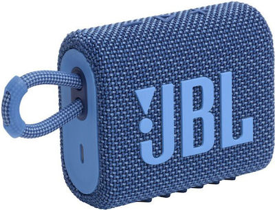 JBL Go 3 Eco JBLGO3ECOBLU Rezistent la apă Difuzor Bluetooth 4.2W cu Durată de Funcționare a Bateriei până la 5 ore Albastru