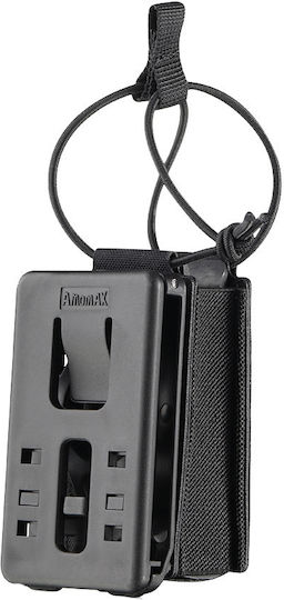 Amomax Universal Fabric Cazul de centură Încărcător Negru