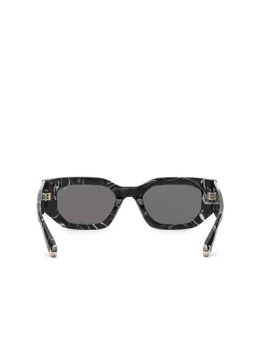 Philipp Plein Women's Sunglasses with Black Plastic Frame and Black Lens