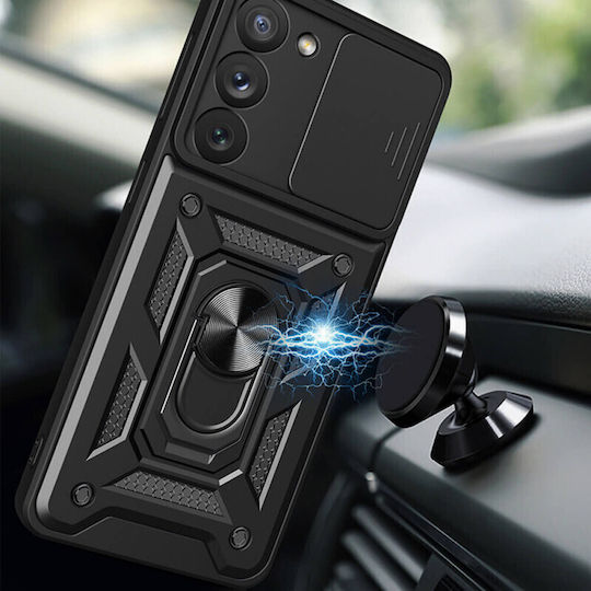 Hurtel Camshield Armor Kickstand Back Cover Πλαστικό Μαύρο (Galaxy A34)