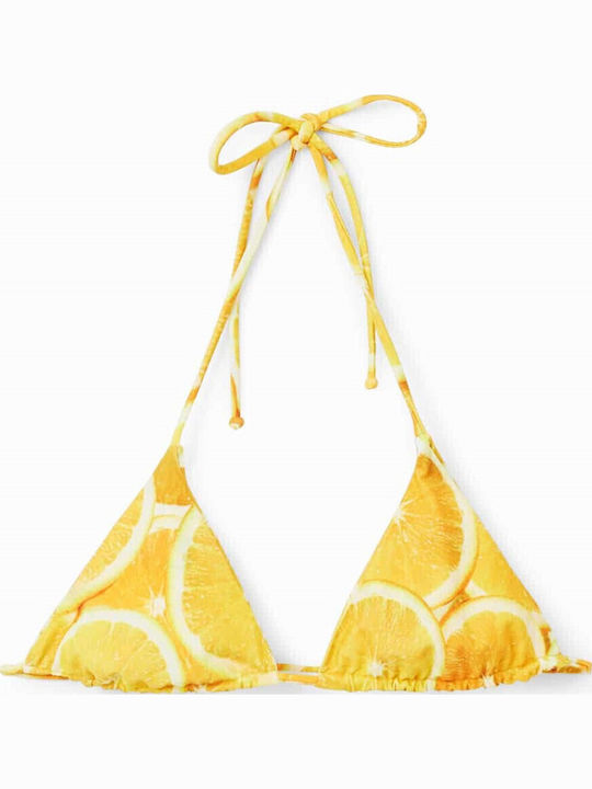 Bikini Τριγωνάκι Floral White/Yellow