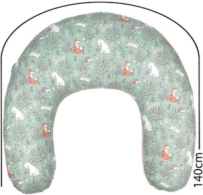 Baby Star Nursing & Relax Pillow Spring Green 140cm