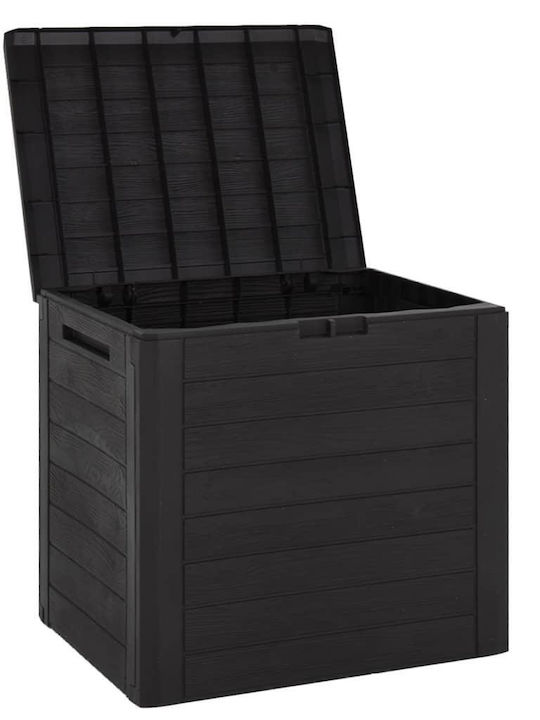 vidaXL Polypropylene Outdoor Storage Box 140lt Brown 58.5x46x55cm