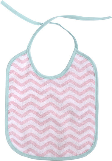 Lorelli Bib Fabric with Lace Band Pink for 0 m+ 7pcs