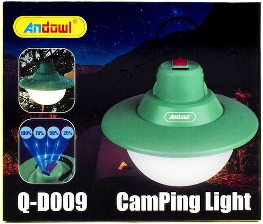 Andowl Qd009 Led Rechargeable Lantern for Camping with Fan
