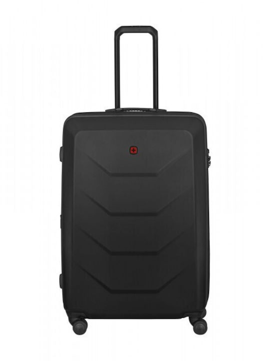 Wenger Prymo Large Hard Black Suitcase with 4 Wheels Height 76cm