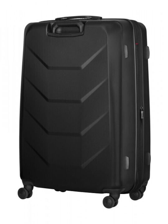 Wenger Prymo Large Hard Black Suitcase with 4 Wheels Height 76cm