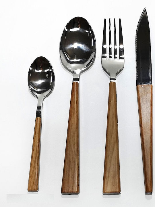 ArteLibre Besteckset Braun 24Stück