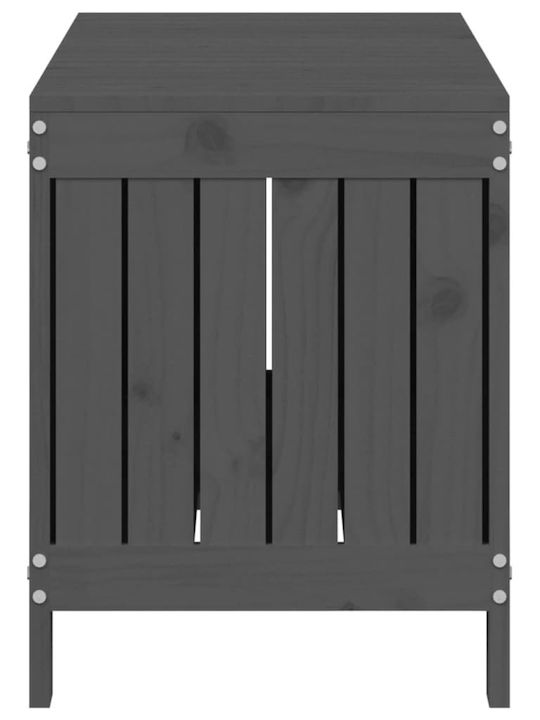 vidaXL Wooden Decorative Trunk Grey 108x42.5x54cm