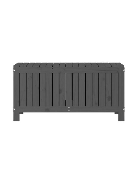 vidaXL Wooden Decorative Trunk Grey 108x42.5x54cm