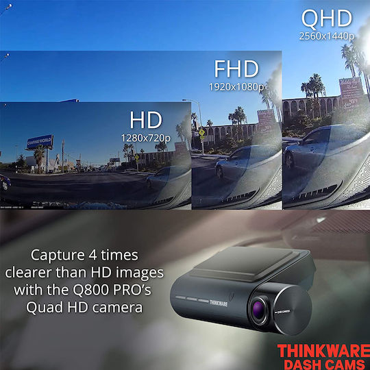 Thinkware Dash Cam Q800 Pro Autokamera DVR 1440P