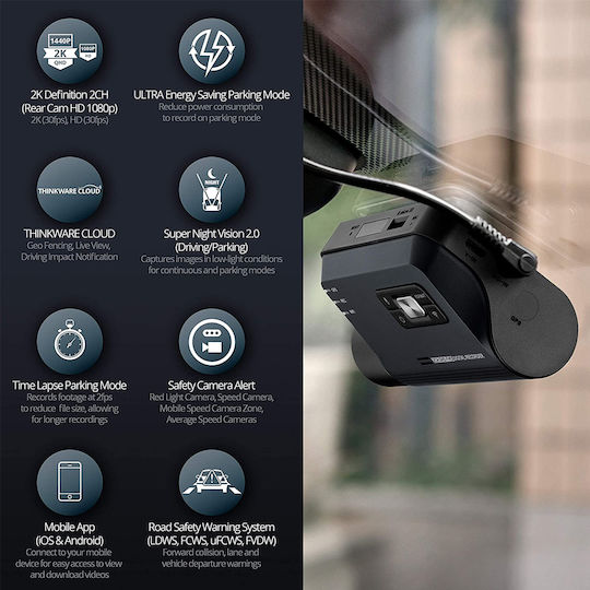 Thinkware Dash Cam Q800 Pro Autokamera DVR 1440P