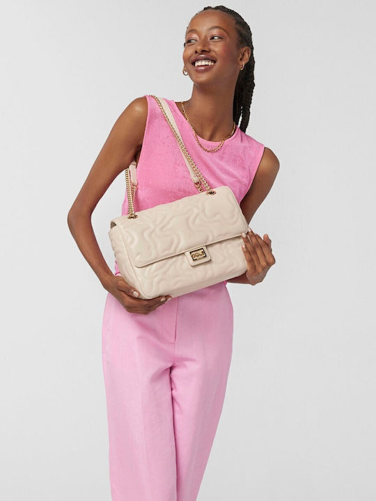 Solara Damen Flap Handtasche Beige