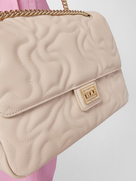 Solara Damen Flap Handtasche Beige