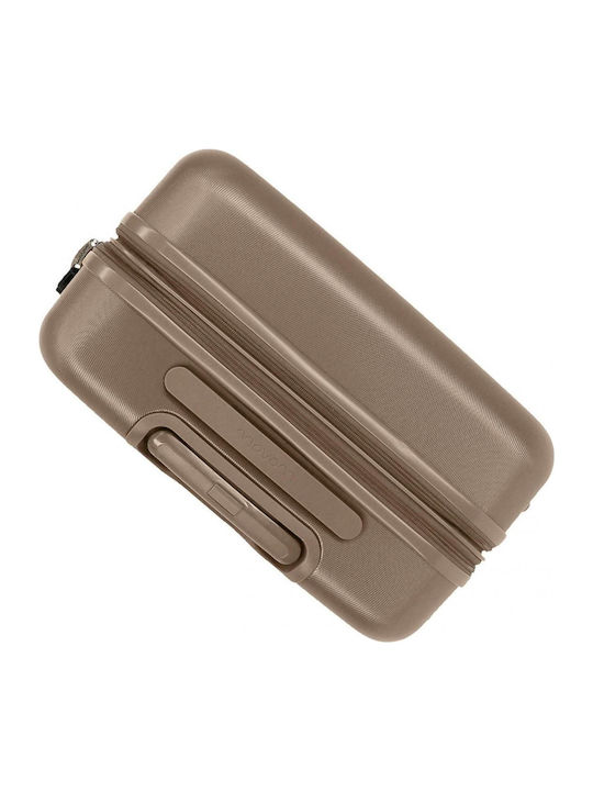 Movom Galaxy Große Hartreisetasche Beige mit 4 Rädern Höhe 78cm