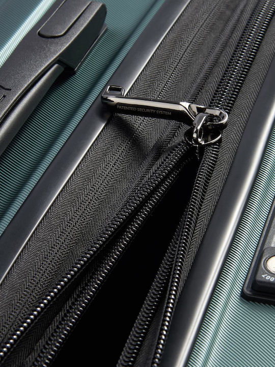 Delsey Shadow Mittlerer Hartschalen-Reisekoffer Grün mit 4 Rädern Höhe 66cm
