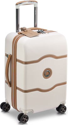 Delsey Chatelet Air 2.0 Cabin Travel Suitcase Hard Beige with 4 Wheels Height 55cm