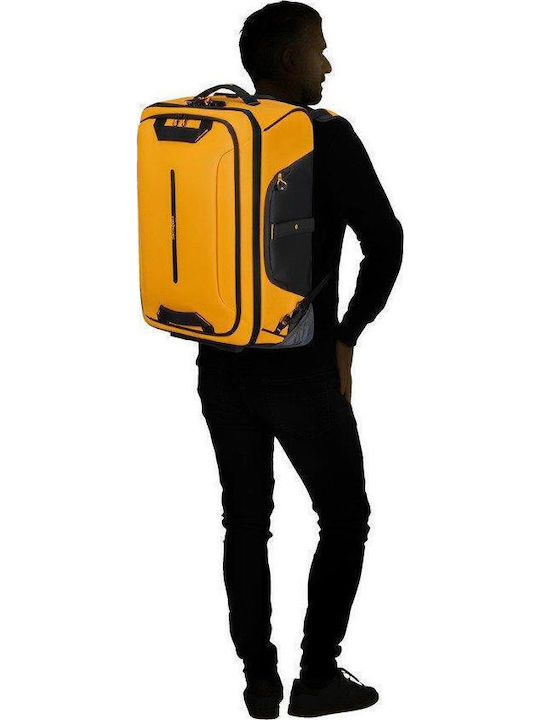 Samsonite Ecodiver Koffer Kabine Stoff Gelb mit 2 Räder Höhe 55cm