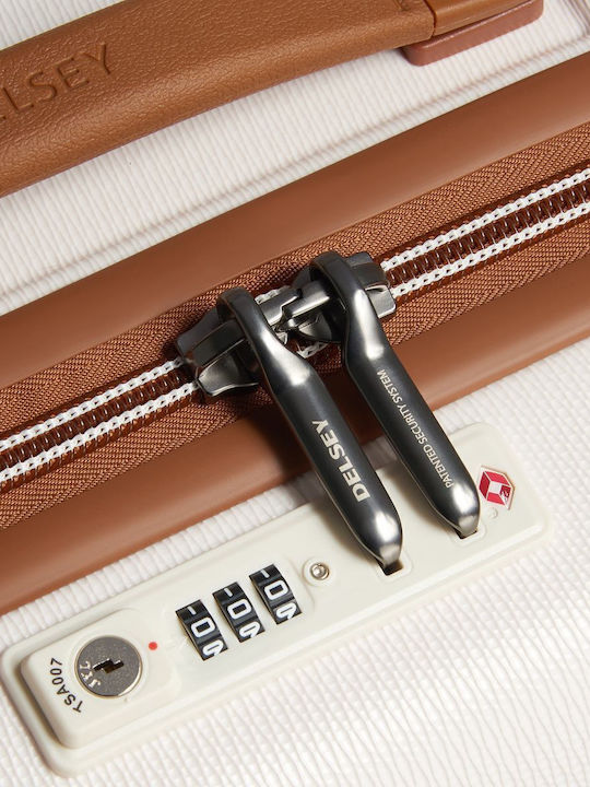 Delsey Chatelet Air 2.0 Голям Куфар За Пътуване Твърд Бежов С 4 Колела Височина 76 См