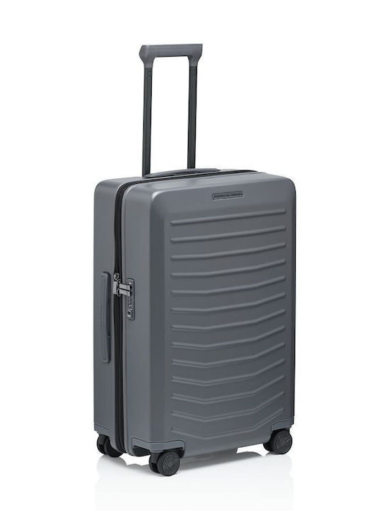 Porsche Design Roadster Medium Hard Gray Suitcase with 4 Wheels Height 69cm
