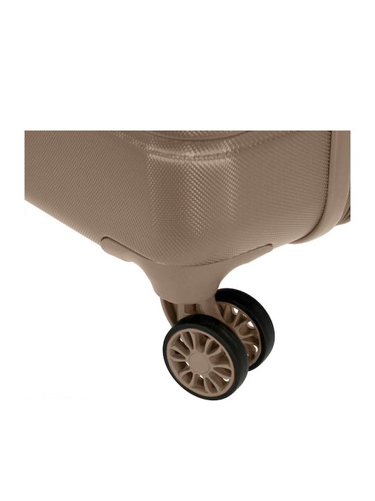 Movom Galaxy Mittlerer Hartschalenkoffer Beige mit 4 Rädern Höhe 68cm