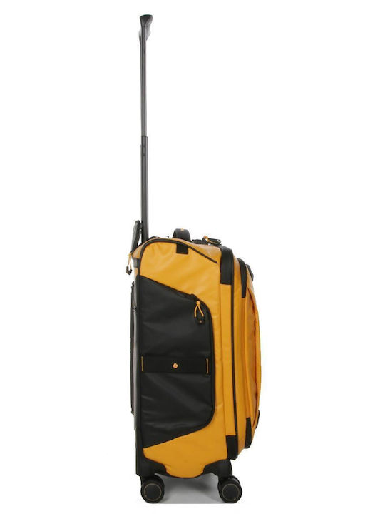 Samsonite Ecodiver Βαλίτσα Ταξιδίου Καμπίνας Υφασμάτινη Κίτρινη με 4 Ρόδες Ύψους 55εκ.