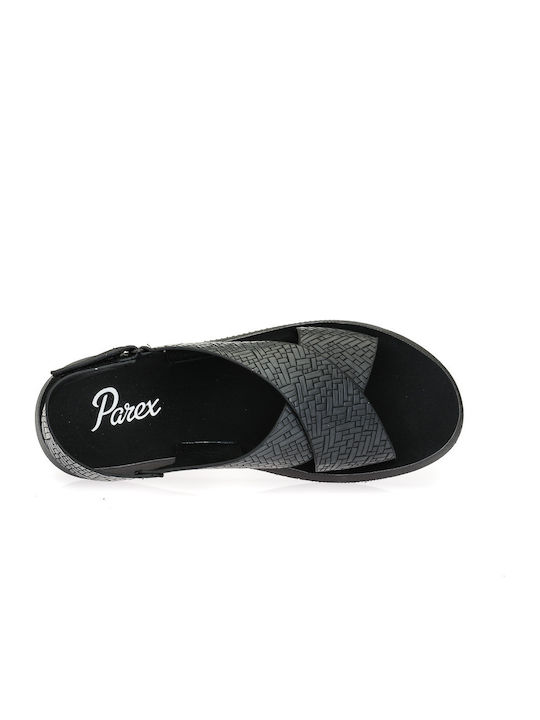 Women's Flat Sandals in Black Color