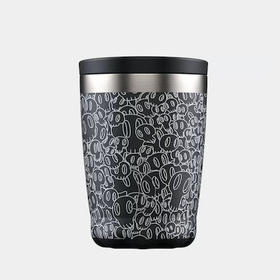 Chilly's Artist Sticlă Termos Oțel inoxidabil Fără BPA Negru 340ml 22050