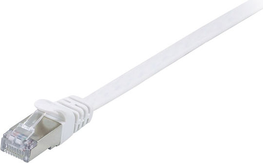 Flat U/UTP Cat.6 (Gigabit) Network Cable Ethernet 1.5m White