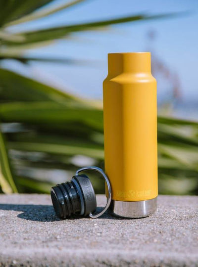 Klean Kanteen Sticlă Termos Izolată Din Oțel Inoxidabil Fără BPA 350ml Marigold Cu Buclă