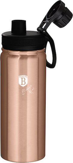 Berlinger Haus Metallic Line Bottle Thermos Stainless Steel 540ml Rose Gold Edition with Mouthpiece