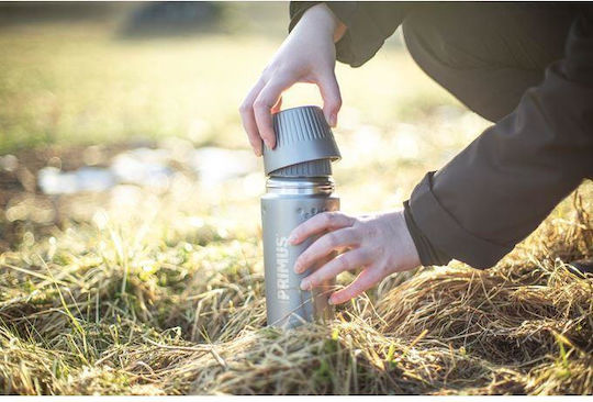 Primus Trailbreak Μπουκάλι Θερμός Ανοξείδωτο 500ml Μαύρο με Καπάκι-Κύπελλο