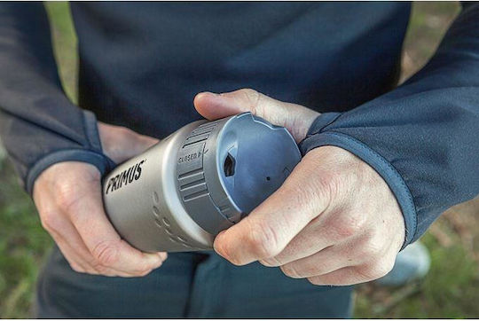 Primus Trailbreak Μπουκάλι Θερμός Ανοξείδωτο 500ml Μαύρο με Καπάκι-Κύπελλο