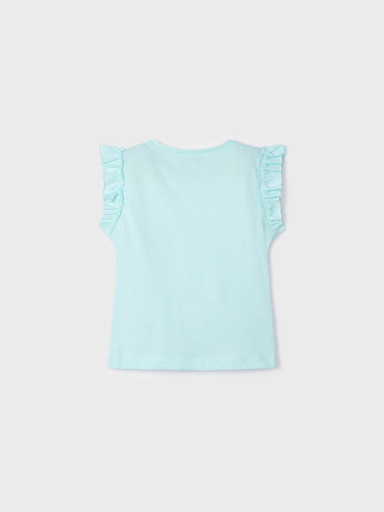 Mayoral Kids Blouse Sleeveless Light Blue