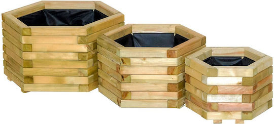 Showood Γλάστρα Ξύλινη Καφέ 45x45x28εκ.